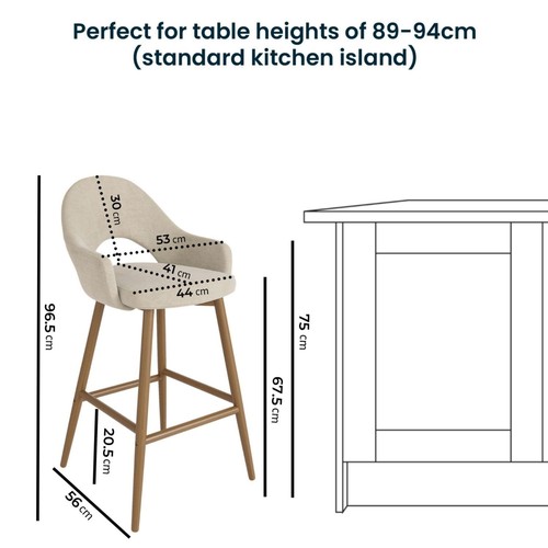 Set oak and beige - set, of