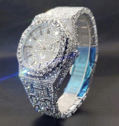 New men iced out simulated - new,