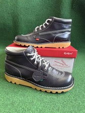 Kickers kick navy leather - kick, hi