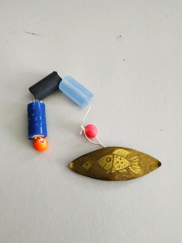 Vintage copper tatting shuttle - copper,
