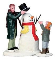 Lemax Figurines -  Sharp-Dressed Snowman, Set Of 2