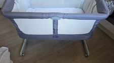Chicco Next2me Dream Crib - Graphite + Additional new Fabric / Bedding included 