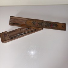 ANTIQUE WOODEN PENCIL BOX 2