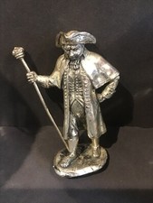 Royal Hampshire Cries Of London Silver Plate On Pewter Town Squire Figurine
