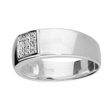 Men's Wide Band Ring With