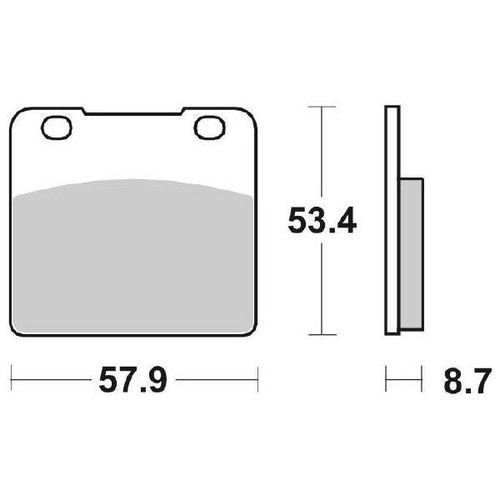 Brake pad set sbs 577hf - sbs, suzuki