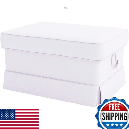 Heavy cotton ektorp ottoman - cotton,