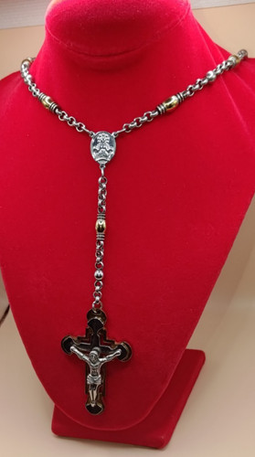 Rosary bead necklace - rosary, and
