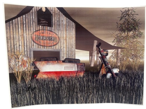 Motorcycle print artwork - le,