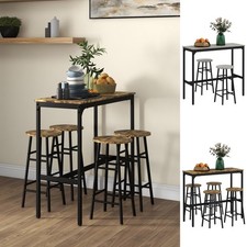 Bar Table and Stool Set Kitchen Table with Stools for Dining Room
