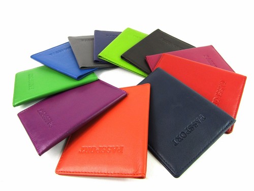 Premium real leather passport - real,