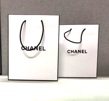 2x  Chanel White Gift Bag 18cm