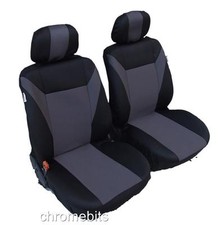 FRONT GREY BLACK FABRIC SEAT COVER FOR PEUGEOT PARTNER TEPEE EXPERT BOXER BIPPER
