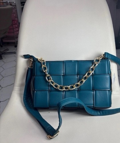 Green blue moda women weaved - green/blue,