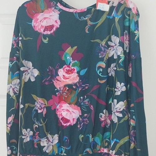 Women green floral round - women's,