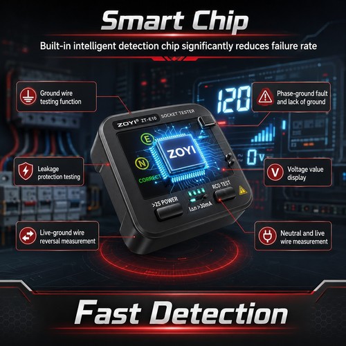 Zoyi smart rcd socket - zoyi,