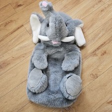 Rand Rocket Limited Elephant Plush Pj Case Hot Water Bottle Cover Grey Vintage 