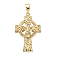 9ct gold Celtic Cross pendant
