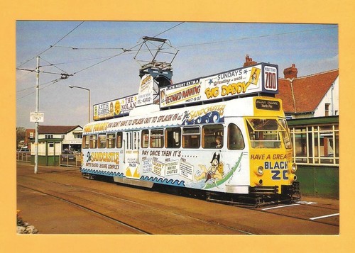 Ltp tram postcard blackpool - tram,