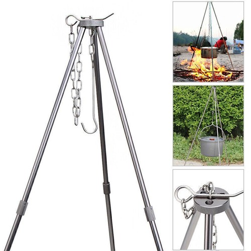 Foldable bbq tripod stand - foldable,
