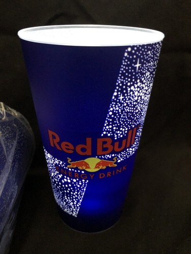 Red bull led light - red, plastic
