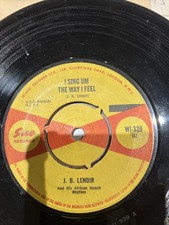 J. B. LENOIR - ‘I SING UM THE WAY I FEEL SUE 339. GREAT 2 SIDED 45. 1965