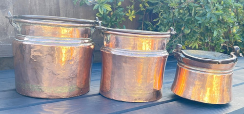 Antique copper cooking - antique,