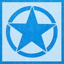 Army Star Design Stencil