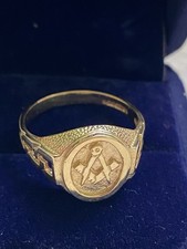 Gents Vintage 9ct Gold Masonic