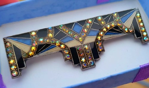 Art deco blue - deco, yellow