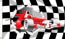 Racing car flag - car, x