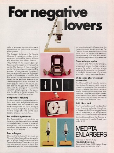 Meopta enlargers - meopta,