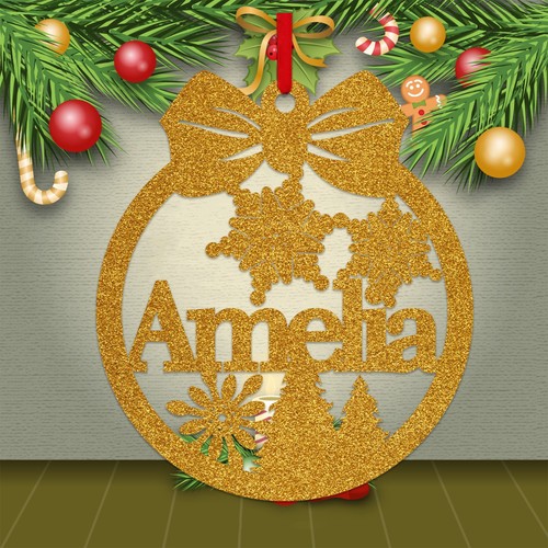 Personalised christmas tree - personalised,