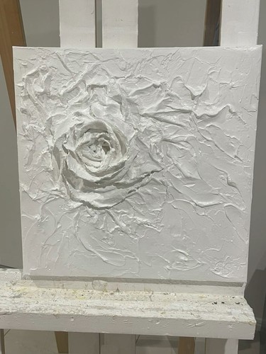 Plaster canvas wall - wall, art