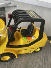 B & M Toy Forklift Truck With Pallets And Trailer