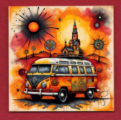Campervan side view - vw,