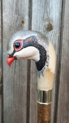 Bird handle hand - , carved