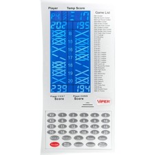 Viper ProScore Electronic Dart Scorer White LCD- Touchpad Digital Scoreboard