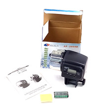 Resun Auto Fish Feeder AF-2009D New LCD Display Easy Mounting Dry Flake Pellet