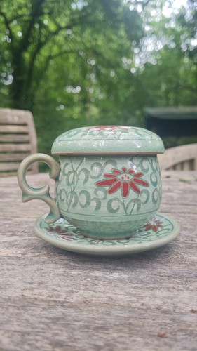 Vintage style celadon ceramic - vintage,