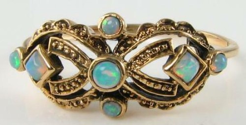 Unusual 9ct gold fiery - unusual,