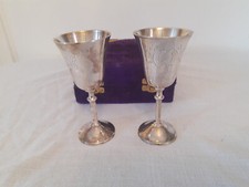 Vintage Silver Plated Goblets