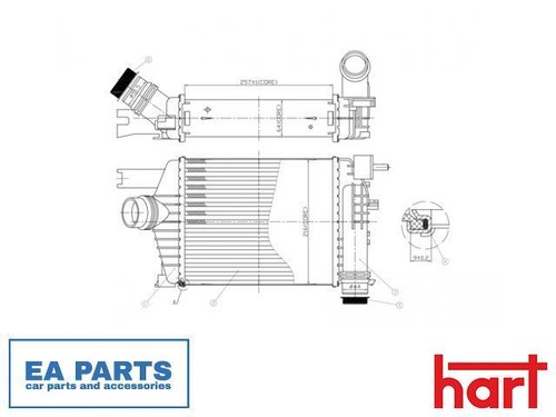 Charge air cooler for renault - cooler,