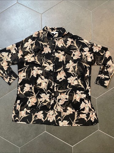 Black sheer floral - de,