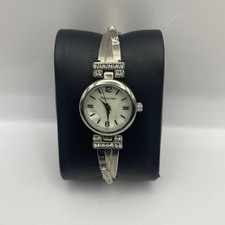 22mm Thomas Calvi Pretty Silver Tone Ladies Quartz Watch Untested Parts / Repair