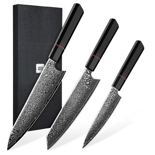 Damascus steel knife - damascus, pcs