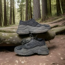 SOHO GRIT Black Suede Chunky