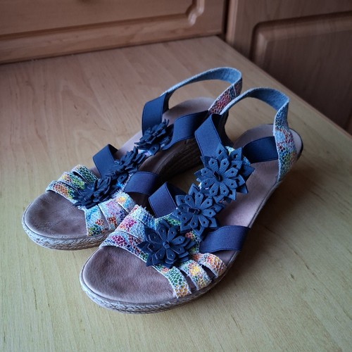 Rieker blue multi faux - rieker, blue/multi