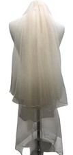 Joyce Jackson Fingertip Bridal Veil Ivory Elegant Design