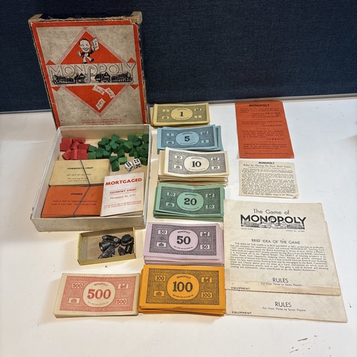Vintage waddingtons monopoly - vintage,